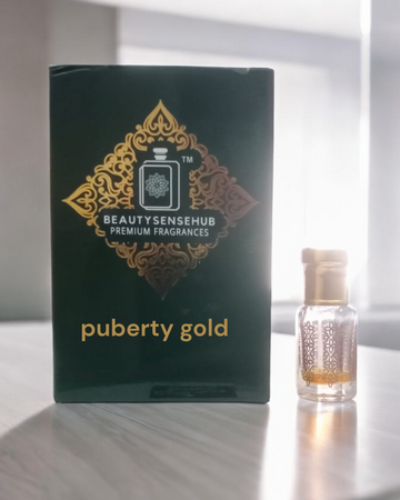BEAUTYSENSEHUB Puberty Gold Attar | Mysterious Sweet Fragrance | Alcohol Free | For Both Men & Women | 6ml &12ml