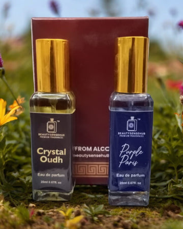 CRYSTAL OUDH & PURPLE PARIS COMBO PERFUME SPRAY 20ML ( PACK OF 2 ) Eau de Parfum - 20 ml  (For Men & Women)