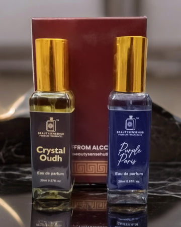 CRYSTAL OUDH & PURPLE PARIS COMBO PERFUME SPRAY 20ML ( PACK OF 2 ) Eau de Parfum - 20 ml  (For Men & Women)